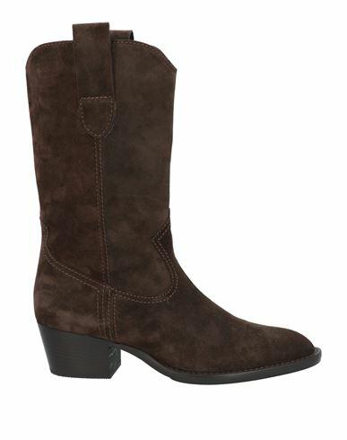 Guglielmo Rotta Woman Ankle boots Dark brown Leather Cover