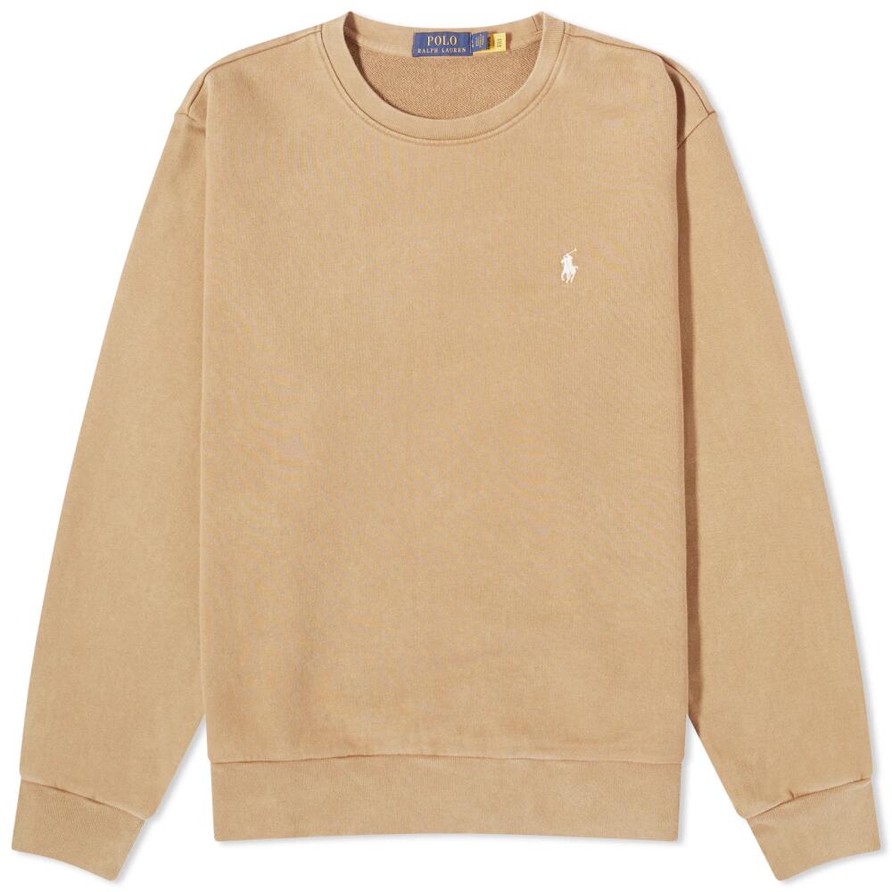 Polo Ralph Lauren Men's Loopback Crew Sweat in Rustic Tan Cover