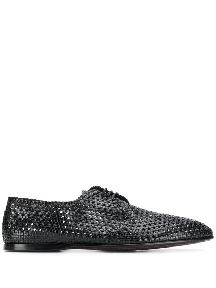 Dolce & Gabbana hand-woven Derby shoes - Black Cover