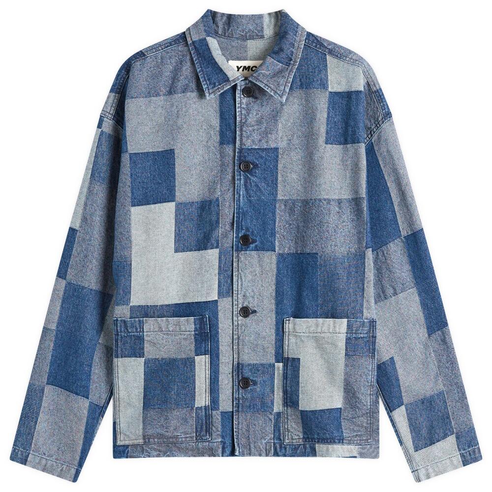 YMC Men's Pj Overshirt in Indigo Cover