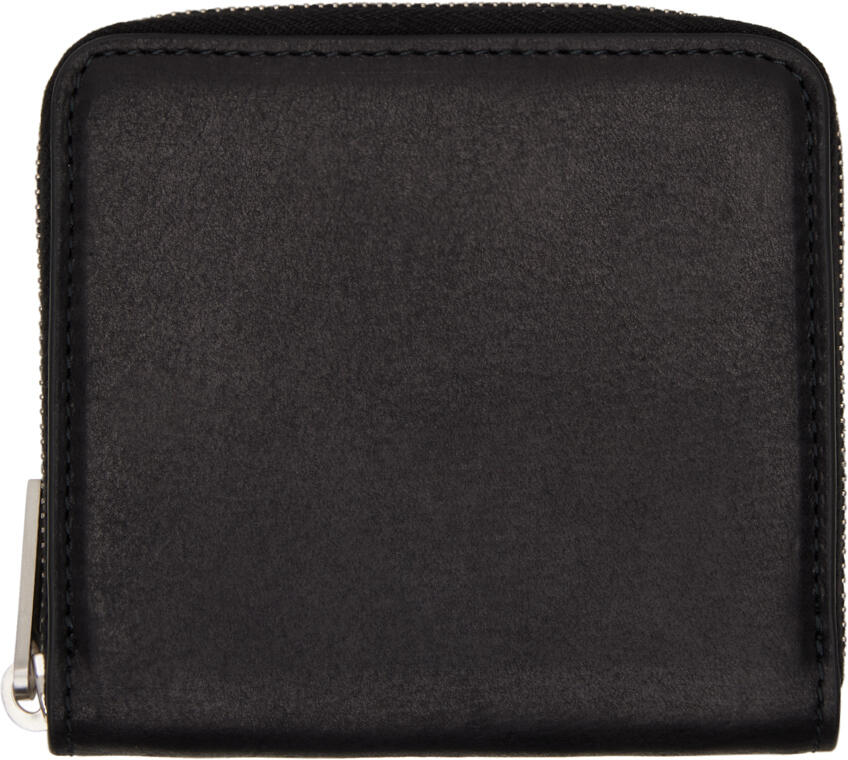 Rick Owens Black Zipped Wallet Cover