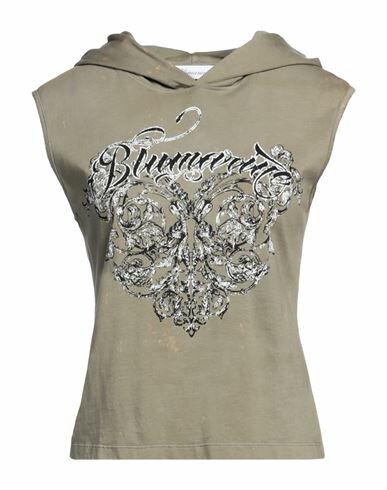 Blumarine Woman T-shirt Military green Cotton Cover