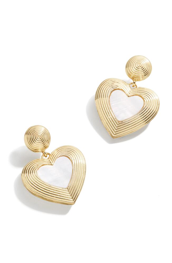 BaubleBar Heart Drop Earrings in Gold Cover