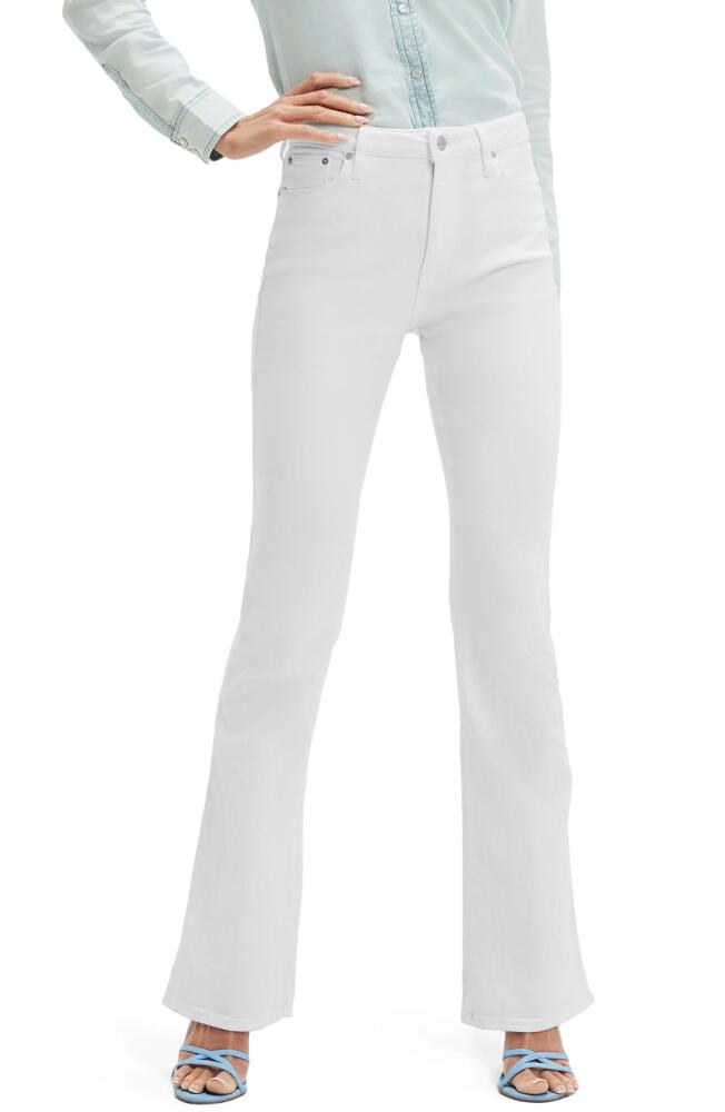 GUESS Sexy Flare High Waist Jeans in Pure White Cover