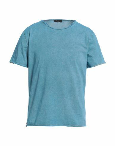 Arovescio Man T-shirt Azure Cotton Cover