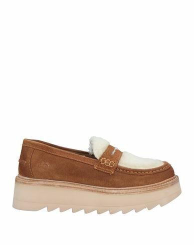 Apepazza Woman Loafers Camel Soft Leather Cover