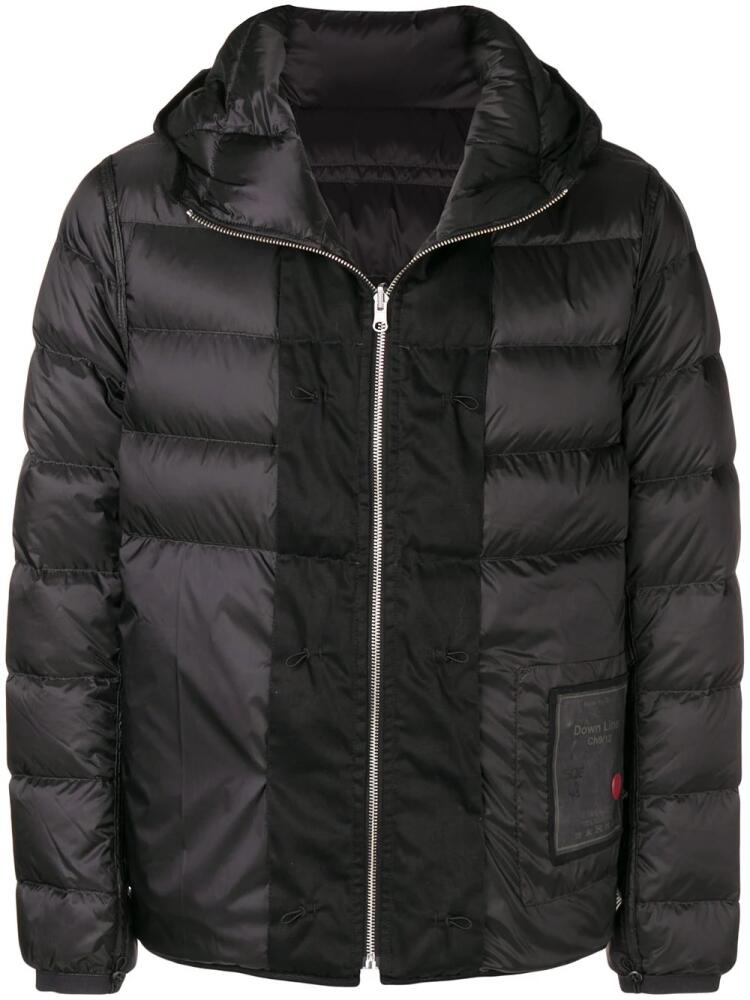 Ten C padded hooded jacket - Black Cover