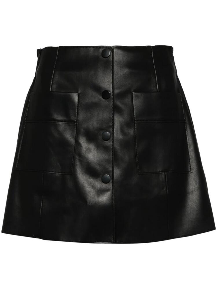 b+ab high-waist faux-leather shorts - Black Cover