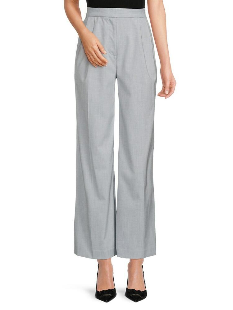 DKNY Women's Pleated Front Pants - Frost Blue Cover