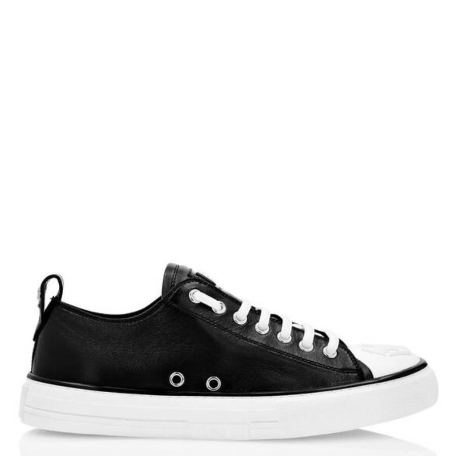 Philipp Plein Megastar Laminated Leather Low-Top Sneakers Cover