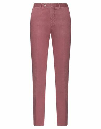 Fedeli Man Pants Brick red Cotton, Cashmere, Elastane Cover