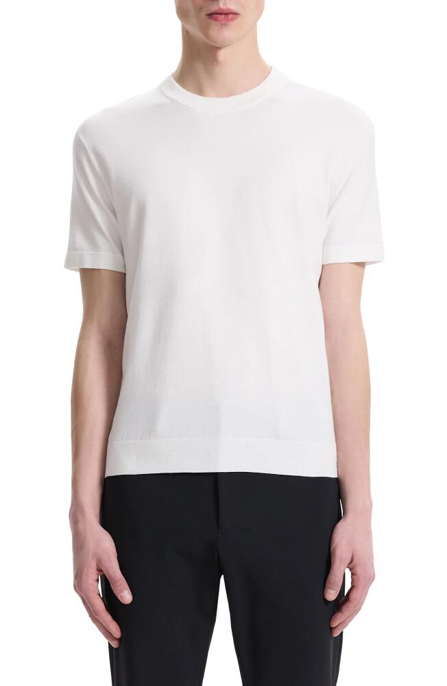 Theory Sarior Short Sleeve Sweater in White Cover