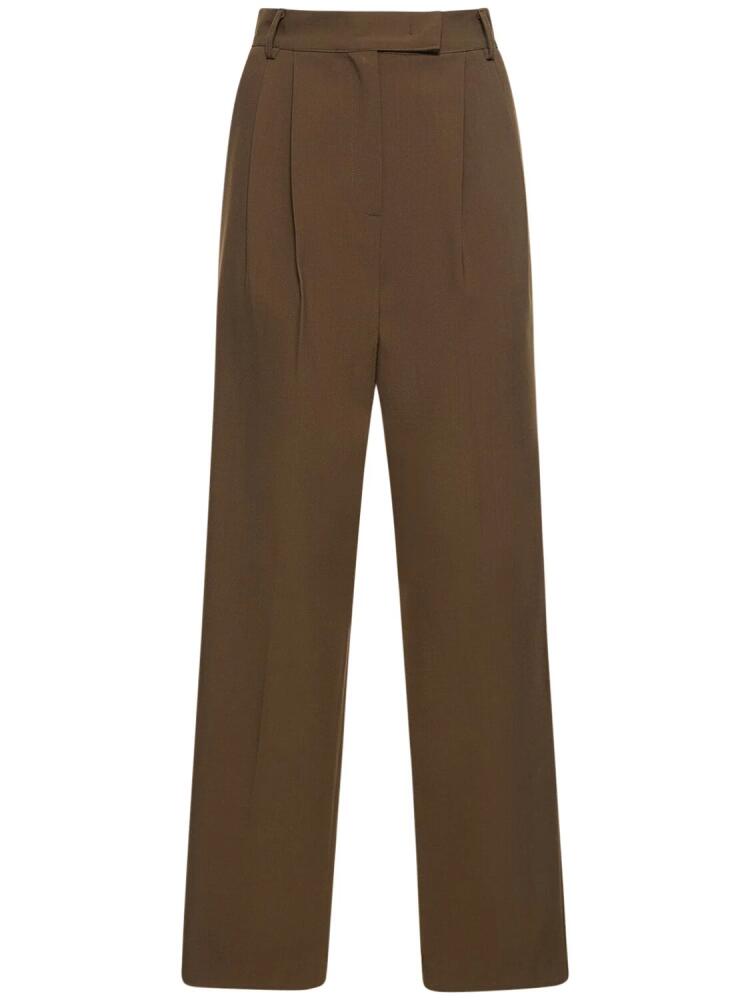 THE FRANKIE SHOP Bea Pleated Tech Twill Pants Cover