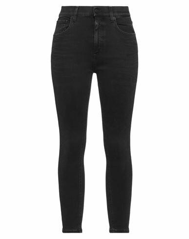 Dondup Woman Jeans Black Cotton, Polyester, Elastane Cover