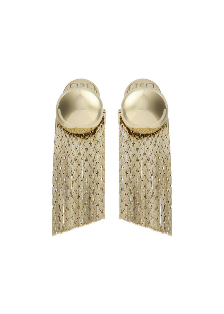 Pearl Octopuss.y Medusa Fringed Stud Earrings - Gold Cover