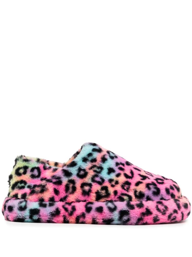 Natasha Zinko leopard-pattern slides - Pink Cover