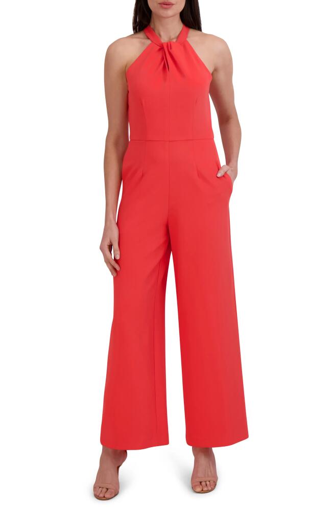 Julia Jordan Halter Neck Wide Leg Jumpsuit in Coral Reef Cover