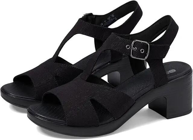 Bzees Everly Strappy Sandals (Black Denim) Women's Sandals Cover