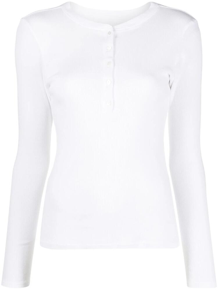 Nili Lotan button-front long-sleeved T-shirt - White Cover