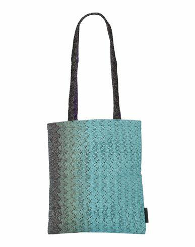 Missoni Woman Cross-body bag Turquoise Viscose, Cupro, Polyester Cover