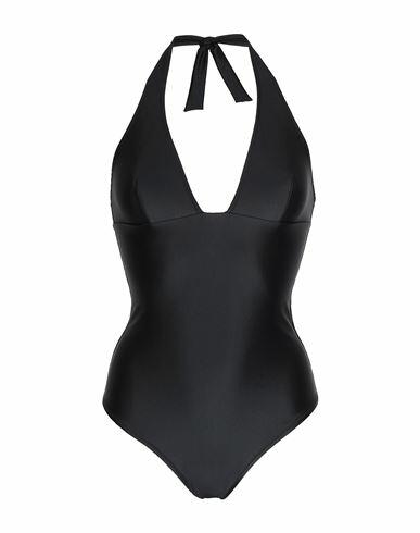 8 By Yoox Woman One-piece swimsuit Black Recycled polyamide, Elastane Cover