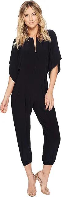 Norma Kamali Rectangle Jog Jumpsuit (Midnight) Women's Jumpsuit & Rompers One Piece Cover