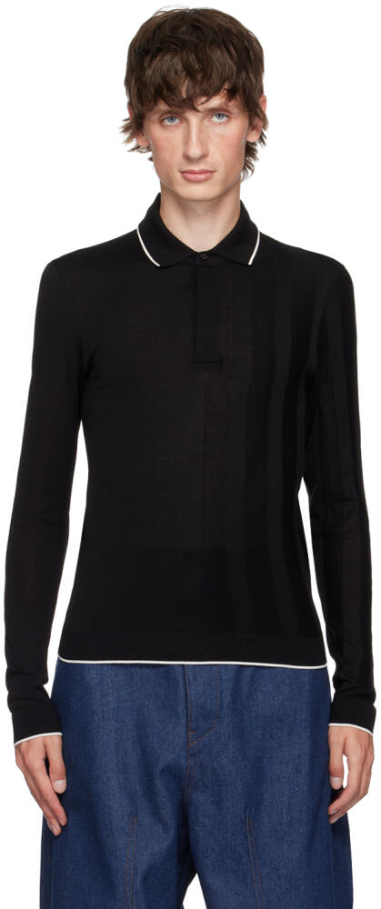 JACQUEMUS Black 'Le polo Tricot' Polo Cover