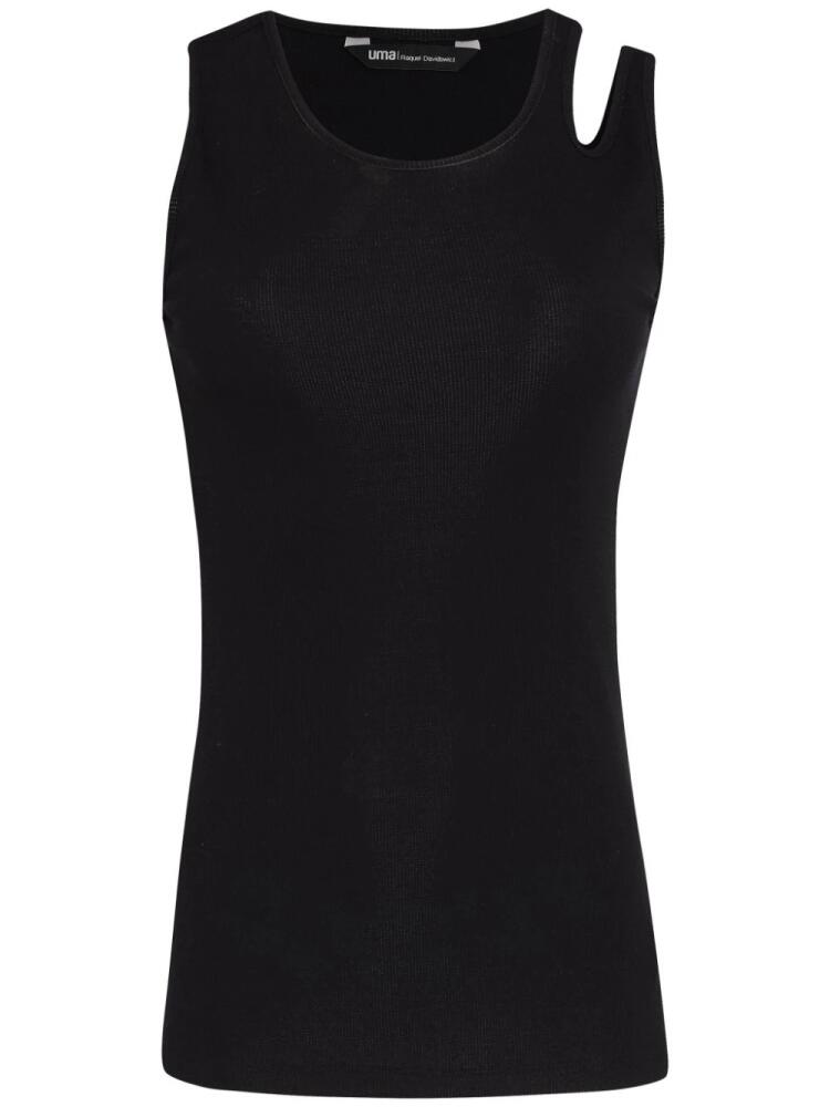 Uma | Raquel Davidowicz cut-out detailed top - Black Cover