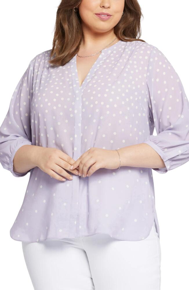 NYDJ Semisheer Pintuck Blouse in Candace Cover