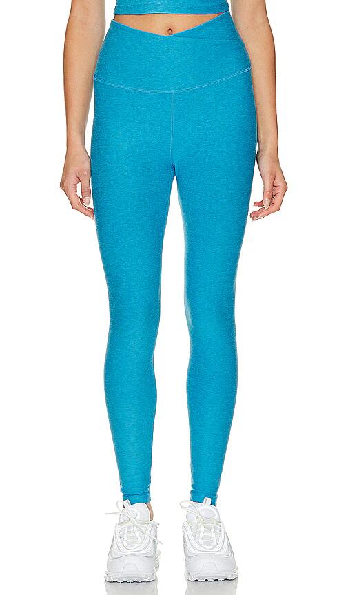 Beyond Yoga Spacedye At Your Leisure Midi Legging in Blue Cover