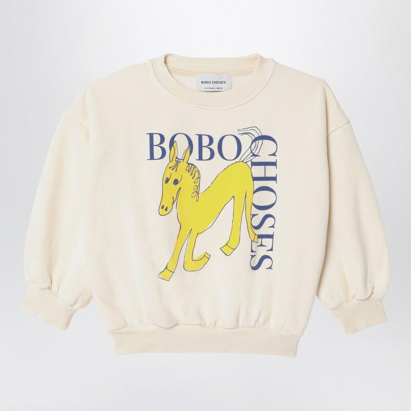 Bobo Choses Ivory Wonder Horse sweatshirt Cover