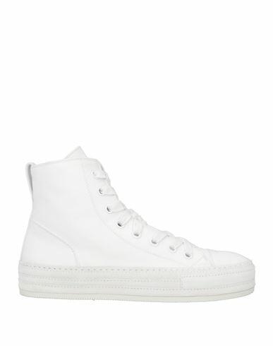 Ann Demeulemeester Woman Sneakers White Textile fibers, Calfskin Cover