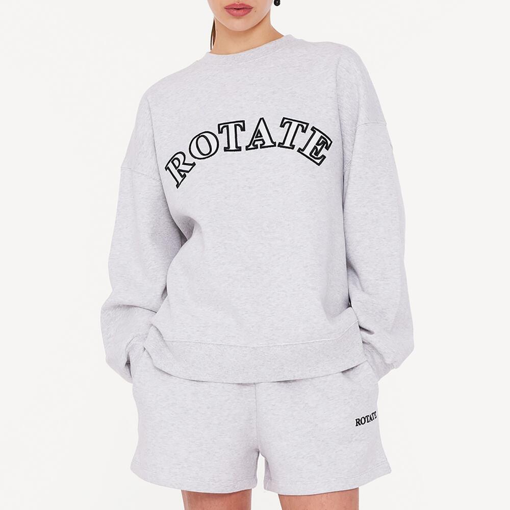 Rotate Sunday Cotton-Jersey Relaxed Sweatshirt Cover