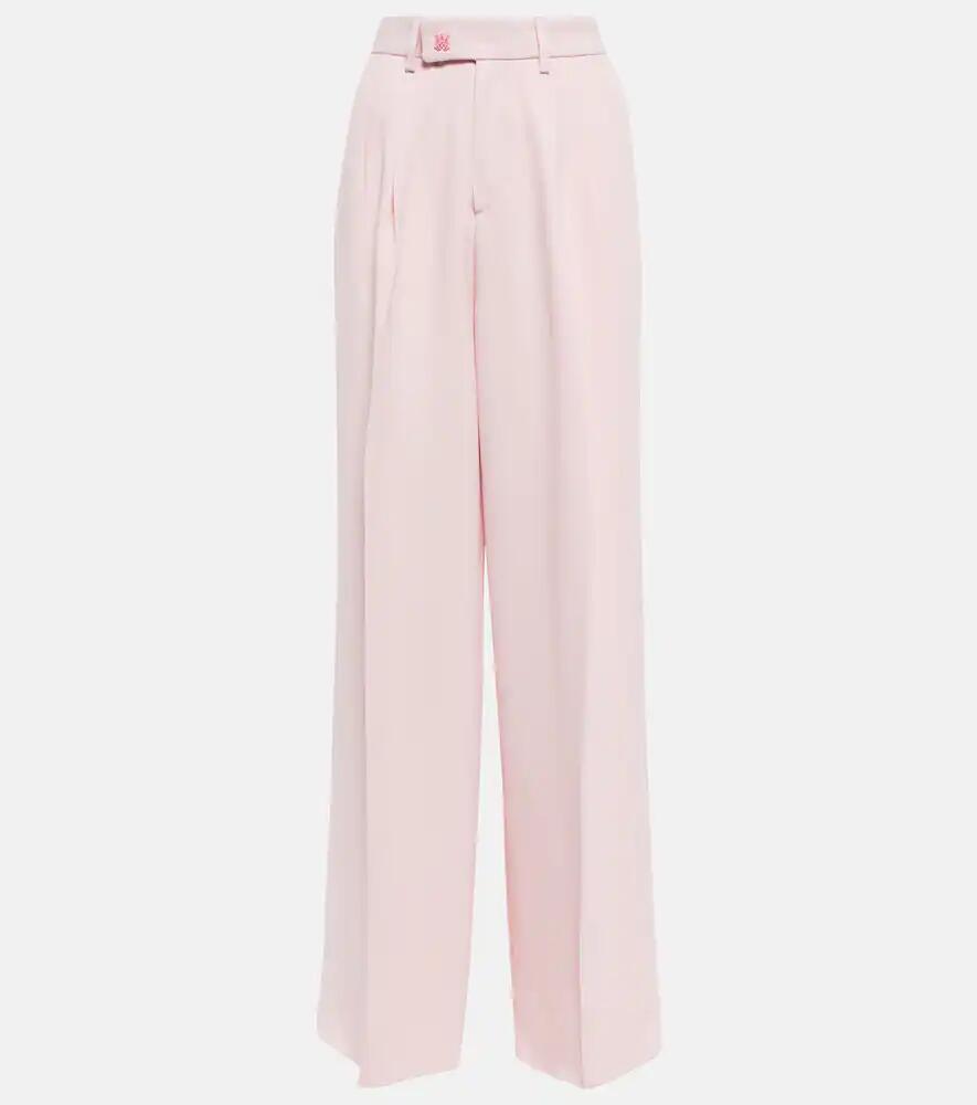 Amiri Pleated high-rise wide-leg pants Cover