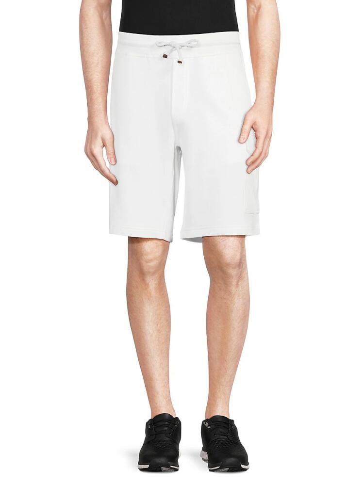 Brunello Cucinelli Men's Drawstring Shorts - Off White Cover