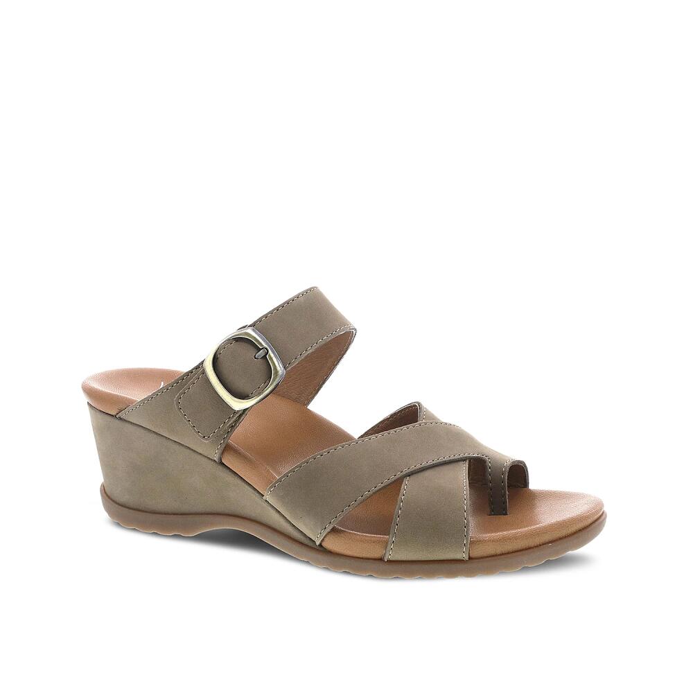 Dansko Aubree Wedge Sandal | Women's | Taupe Cover