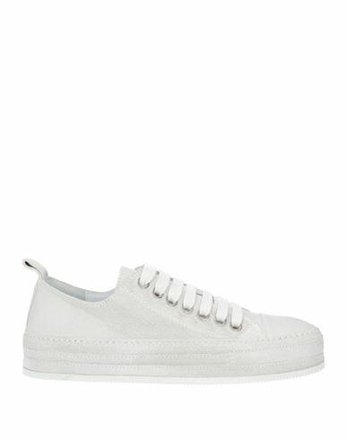 Ann Demeulemeester Woman Sneakers Off white Leather Cover