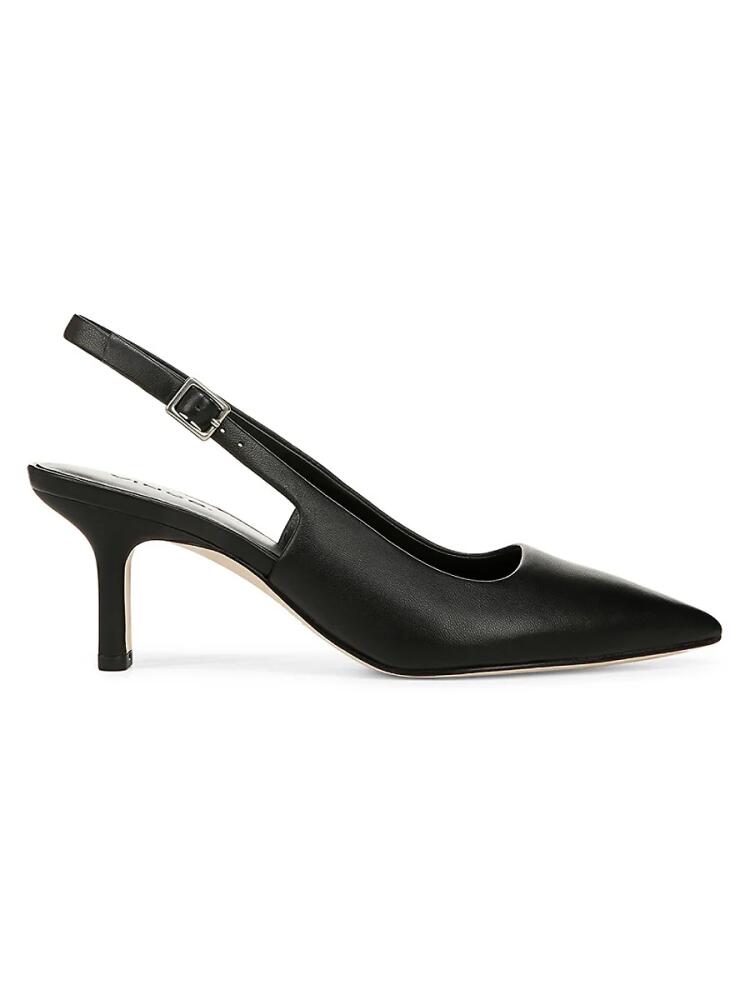 Vince Women's Pandora-B Leather Slingback Pumps - Black Cover