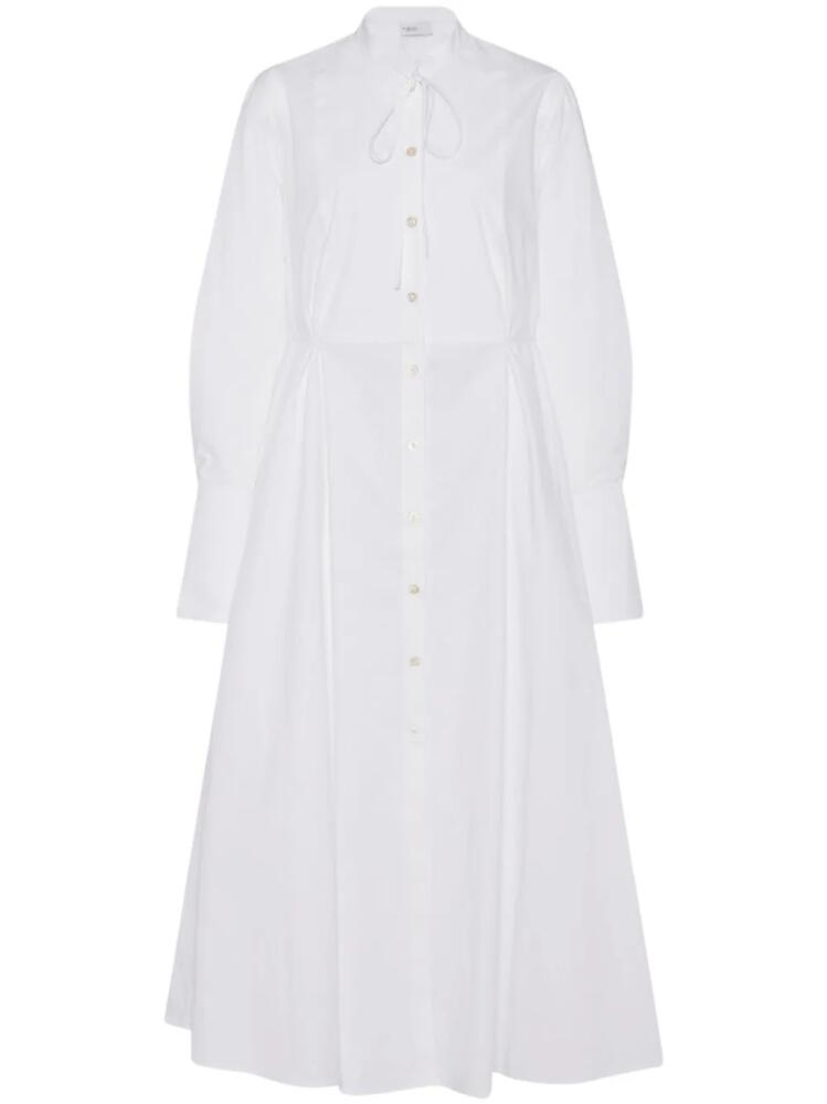 Rosetta Getty long-sleeve poplin shirtdress - White Cover