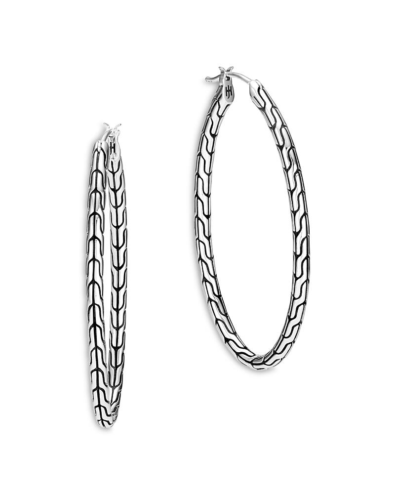 John Hardy Sterling Silver Classic Chain Hoop Earrings Cover