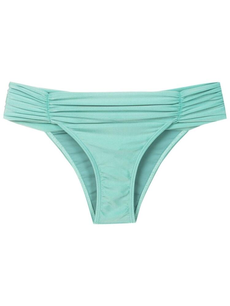 Lygia & Nanny Jasper ruched bikini bottoms - Blue Cover