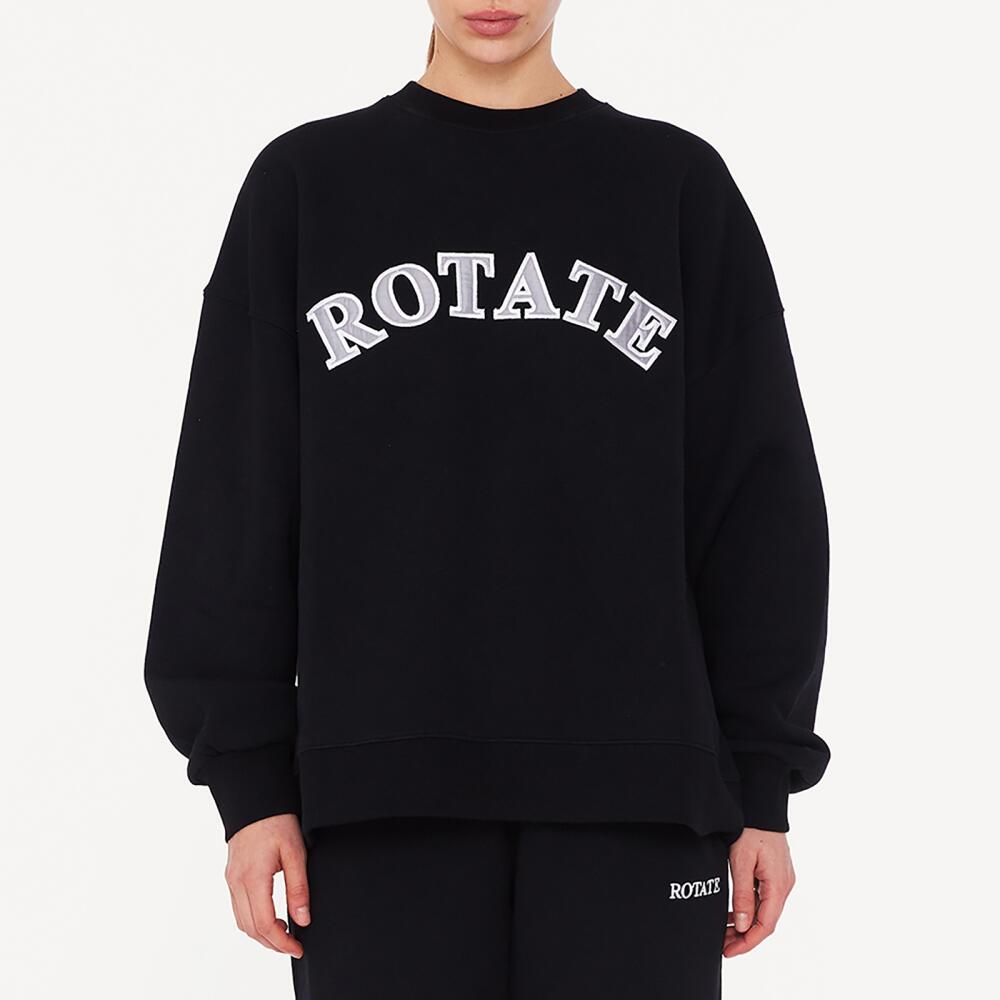 Rotate Sunday Cotton-Jersey Relaxed Sweatshirt Cover