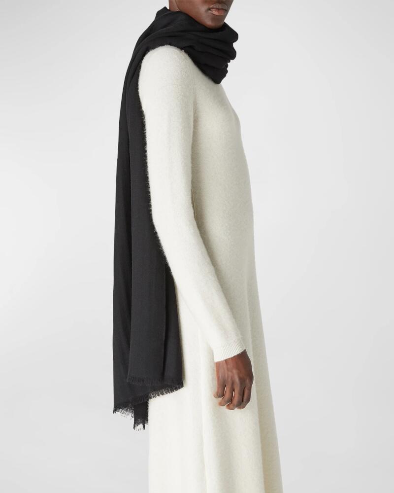 Loro Piana Jacquard Cashmere Maxi Stole Cover