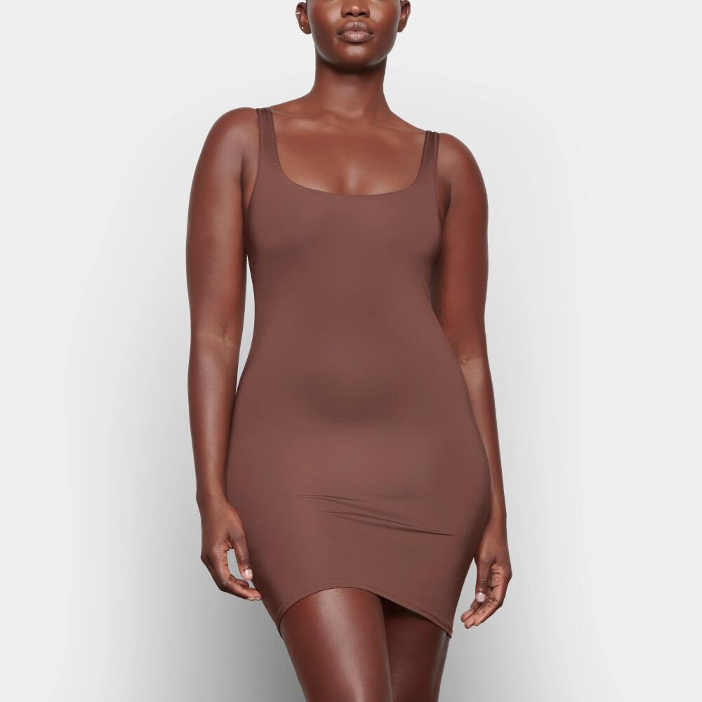 SKIMS Tank Dress | Deep Neutral | XS | Signature Swim Cover