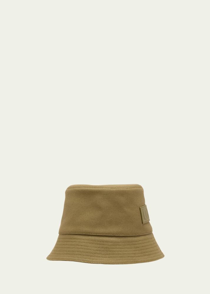 Loewe Men's Leather-Logo Bucket Hat Cover