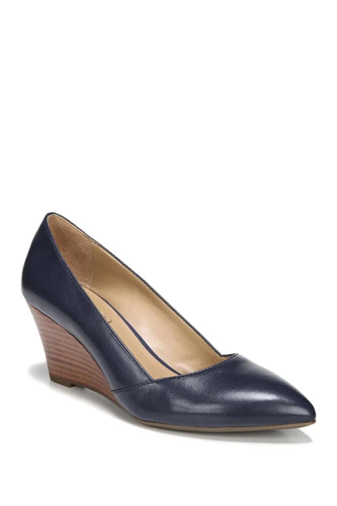 Franco Sarto Frankie Leather Wedge Pump in Midnight Blue Cover