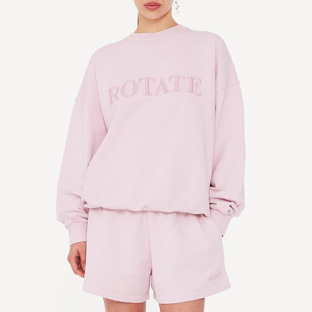 Rotate Sunday Relaxed Cotton-Jersey Sweatshirt Cover