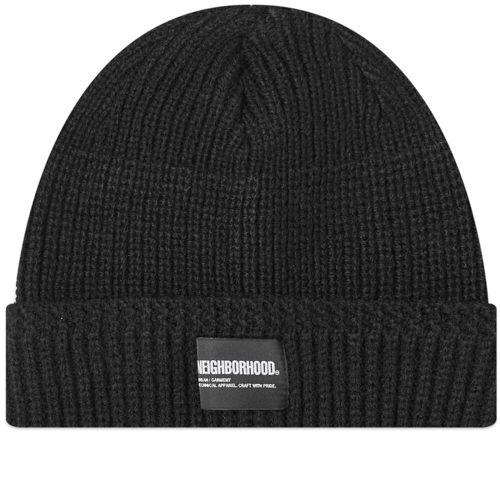 Neighborhood Men's JP Beanie Hat in Black Cover