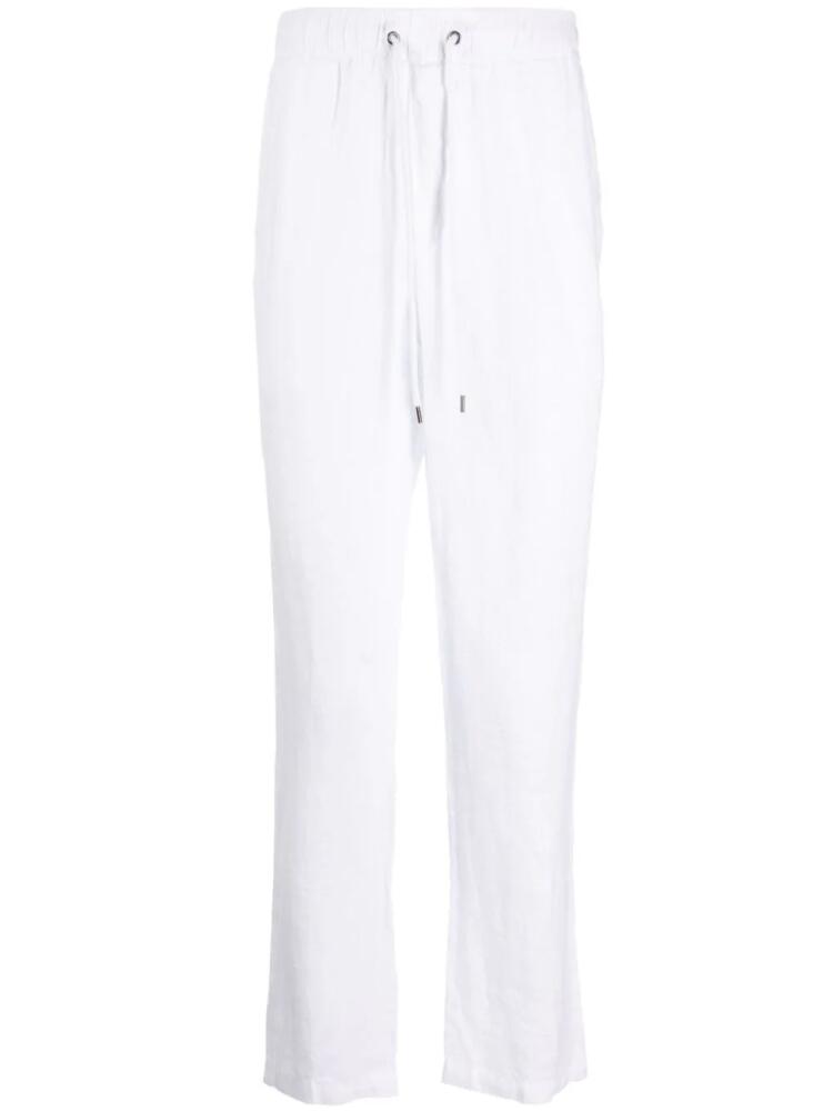 James Perse straight-leg linen trousers - White Cover