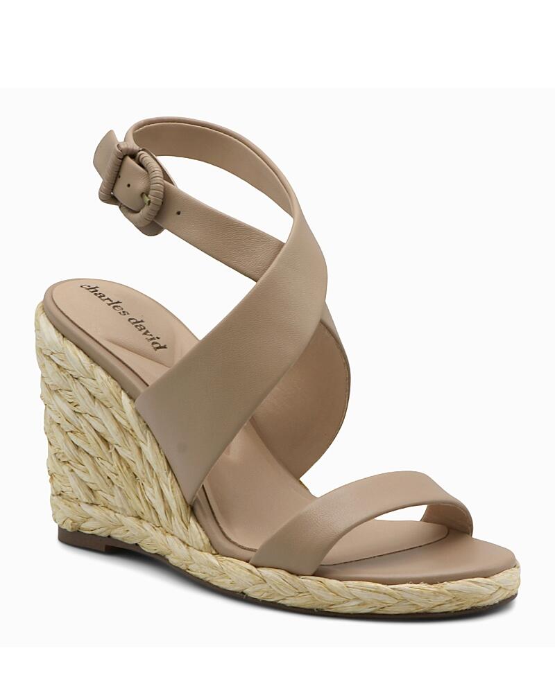 Charles David Women's Russell Ankle Strap Espadrille Wedge Sandals Cover